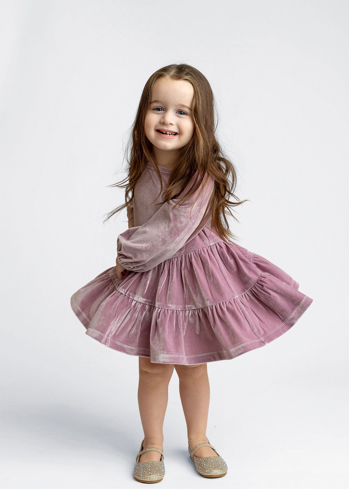 Purple Velvet Dress