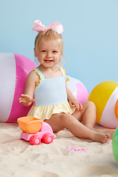 Seersucker Ric Rac One Piece Swimsuit